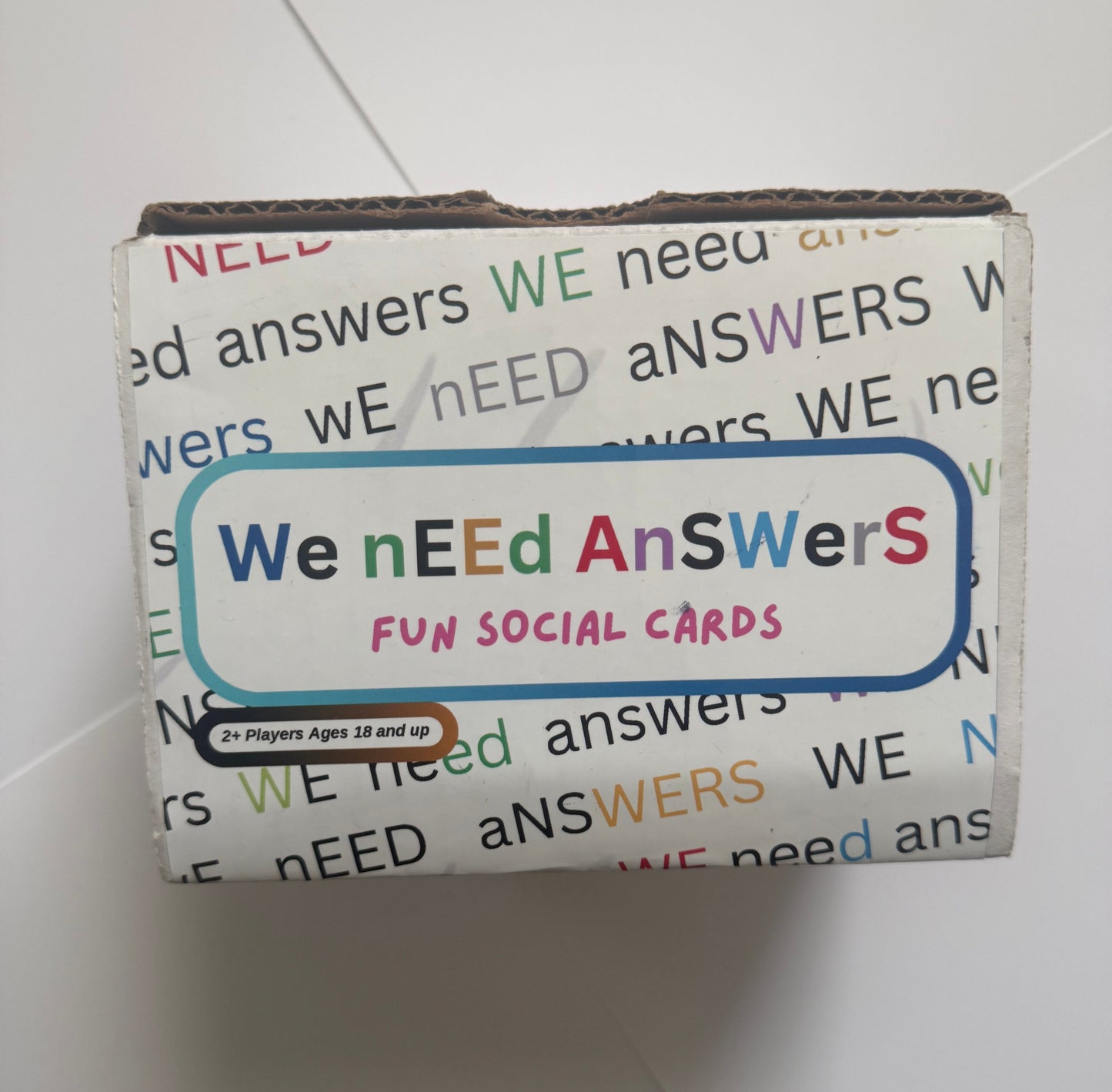 We Need Answers card deck