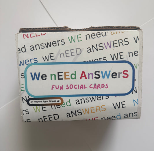 We Need Answers card deck