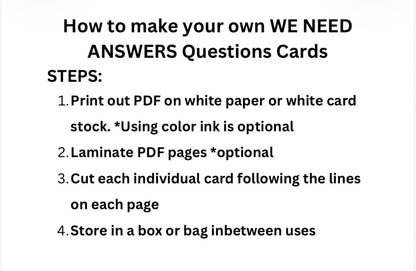 We Need Answers PDF