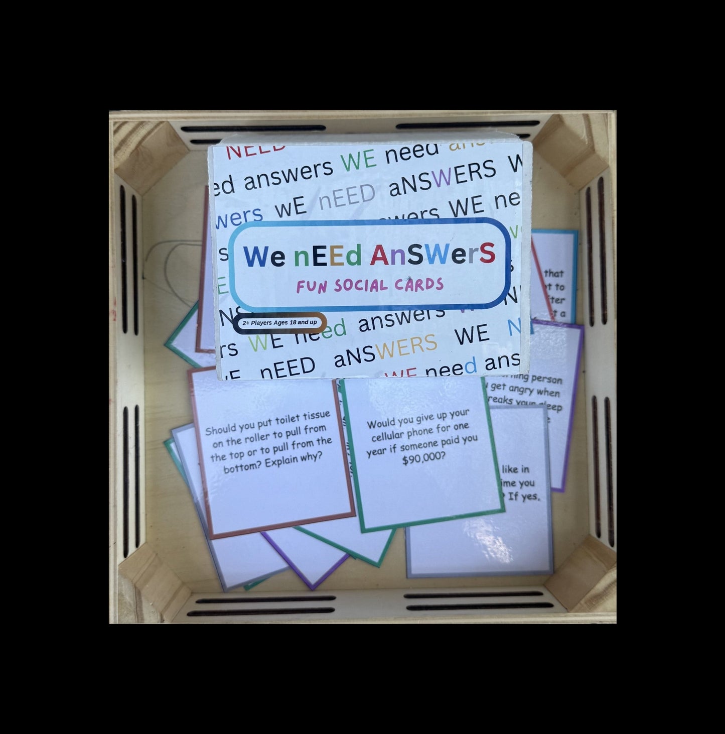 We Need Answers card deck